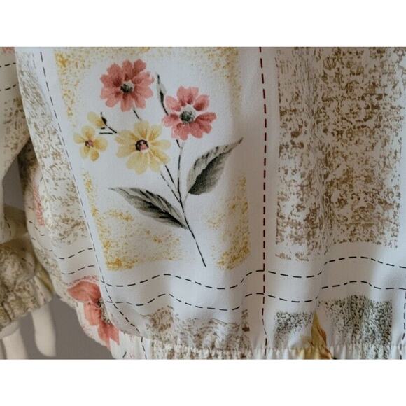 Alfred Dunner Womens Long Sleeve Zip Jacket Floral Petite Sz. 12P Beaded - Picture 6 of 9